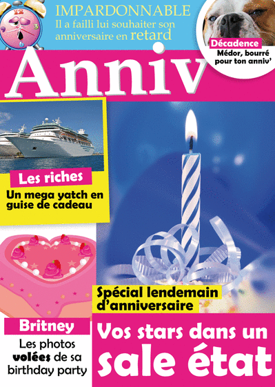 carte anniversaire journal